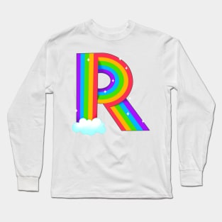 Letter R Aesthetic Long Sleeve T-Shirt